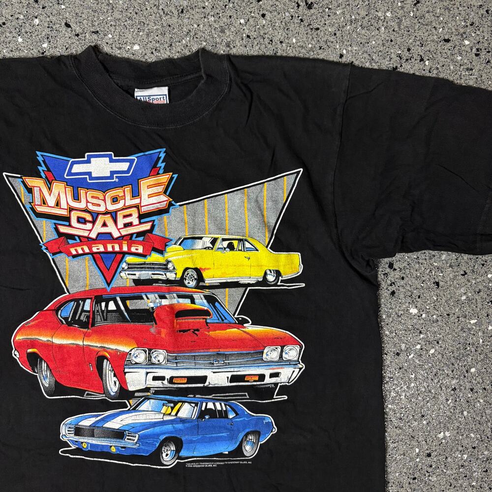 Vintage 2000 Muscle Car Mania Classic Car Show T-shirt